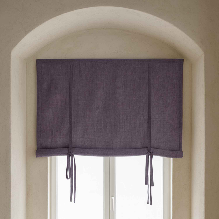 Sunshine Römisches Binderollo aus Leinen in Lavendel