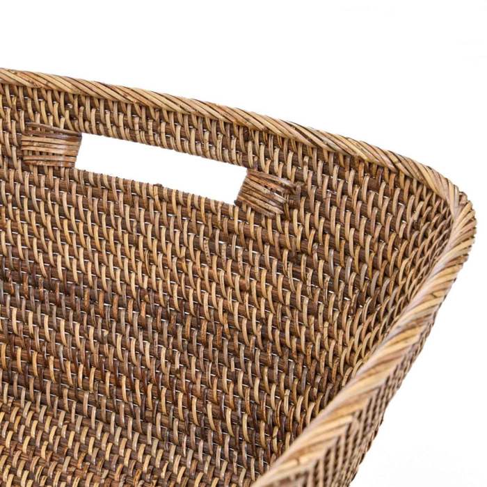 Hannah Laundry Basket aus robustem Togo-Rattan - 2 Größen
