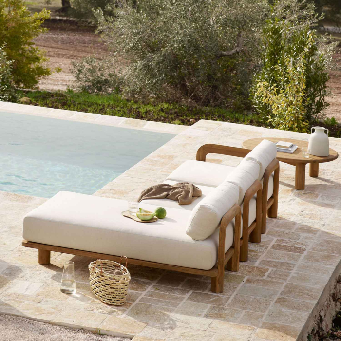 Tine K - Sofa Teak Modul Recamiere / Lounge