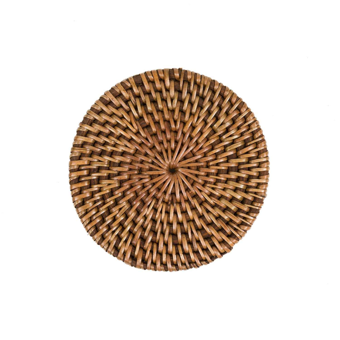 Togo Untersetzer für Glas — Rattan, rund, Ø 11 cm