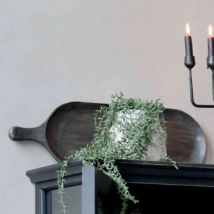 Toulouse lange flache Holzschale mit Griff