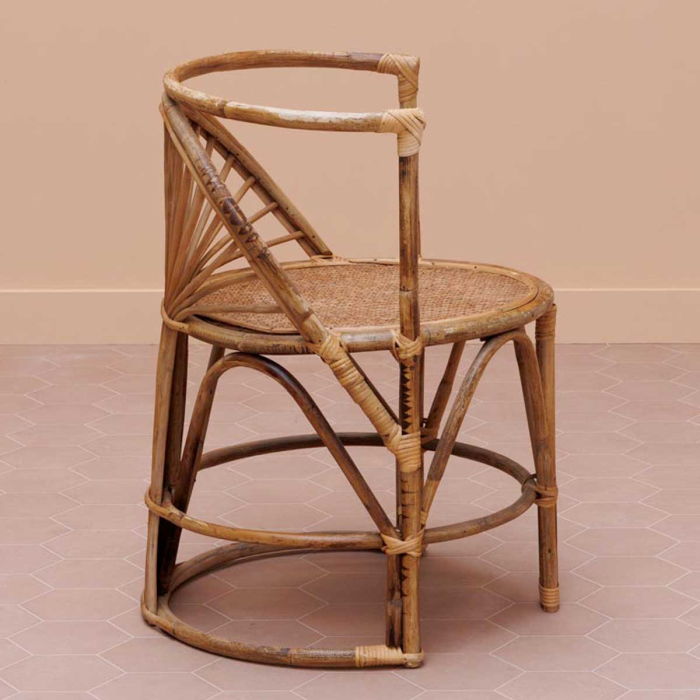 Trinidad Tischset mit 2 Stühlen aus Rattan