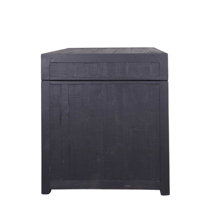 Schreibtisch Veronica aus Pinienholz in noir de lune