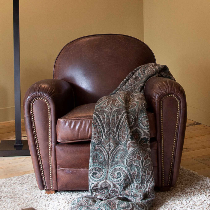 Burnham Clubsessel  von Flamant aus Vintageleder