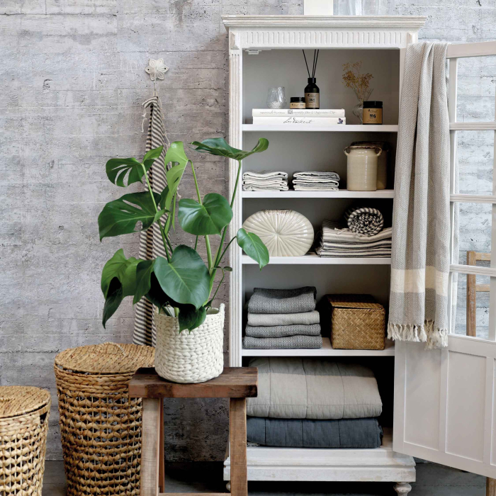 Provençalischer Wäscheschrank - Höhe 173 cm