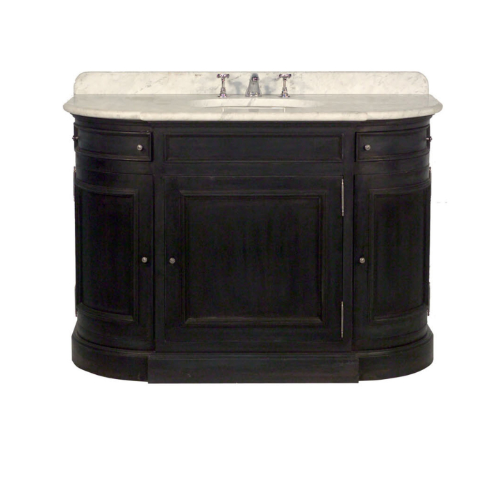 Dunbar Einzelwaschtisch in antique black