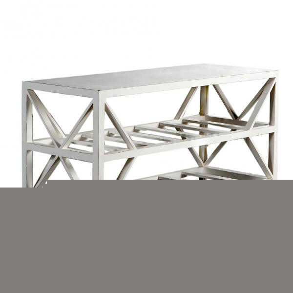 Konsole Architect/Eifel aus Pinie in weiß - 120 x 45 x 64 cm