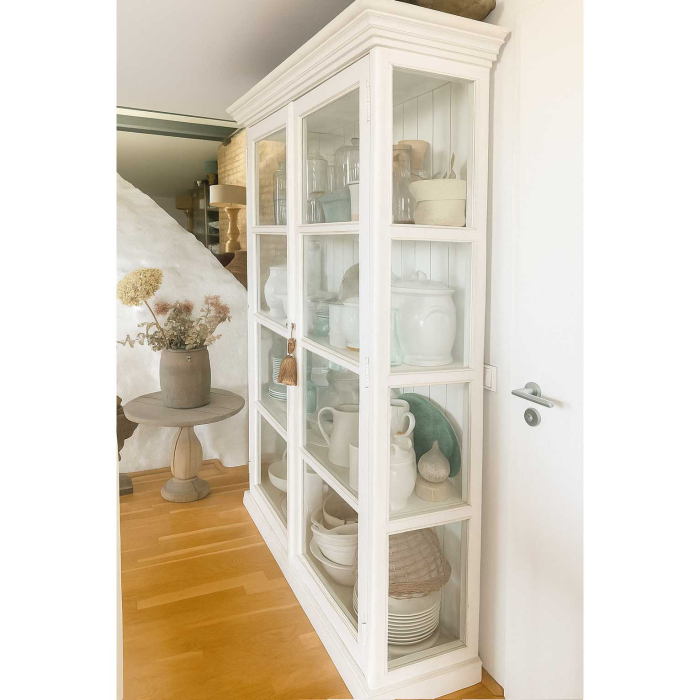 Vitrinenschrank Argenterie aus Pinie