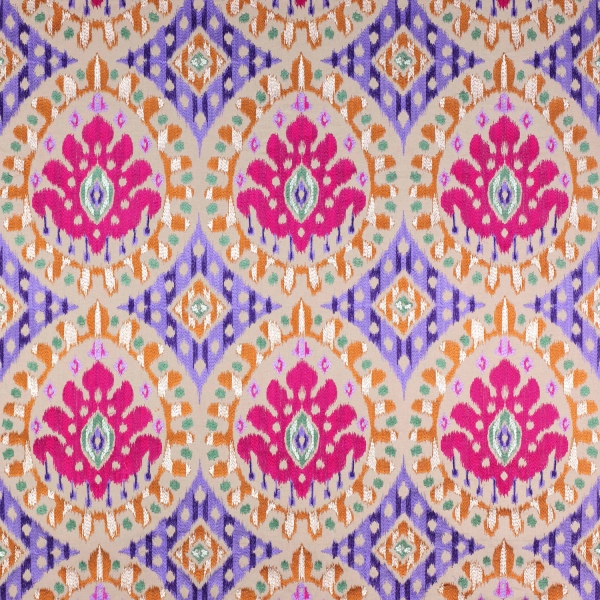 Bella - Bestickte Baumwollmeterware - Nattier