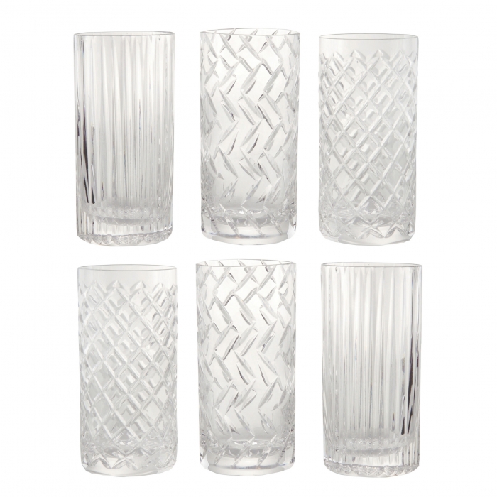 Bogart - Set aus 6 Londdrink-Gläsern - von Flamant