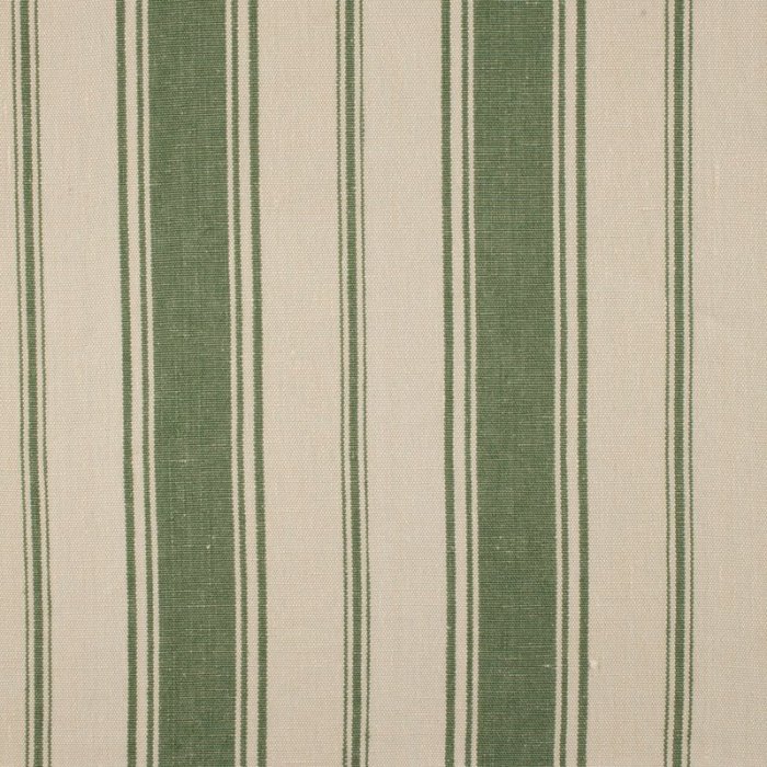 Cortina Stripe Elfenbein-grün – Leinenstoff von C&C Milano