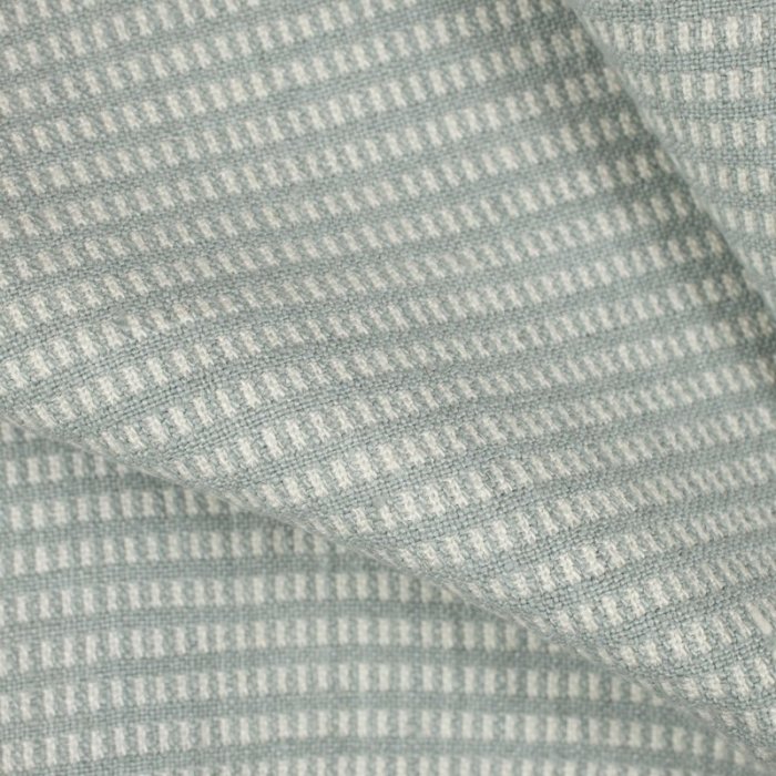 Pienza Birillino Hellblau/Weiß drapiert – Leinenstoff von C&C Milano