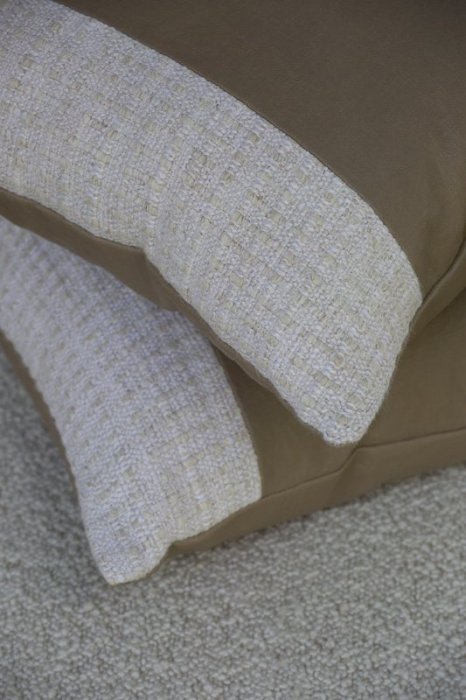 Sarapo Elfenbein/Natur Detail – Leinenstoff von C&C Milano