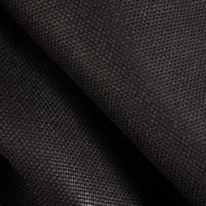 Siena Wax Schwarz drapiert – Leinenstoff von C&C Milano