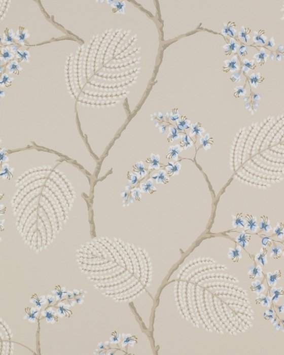Atwood Blue/Beige – Tapete von Colefax and Fowler