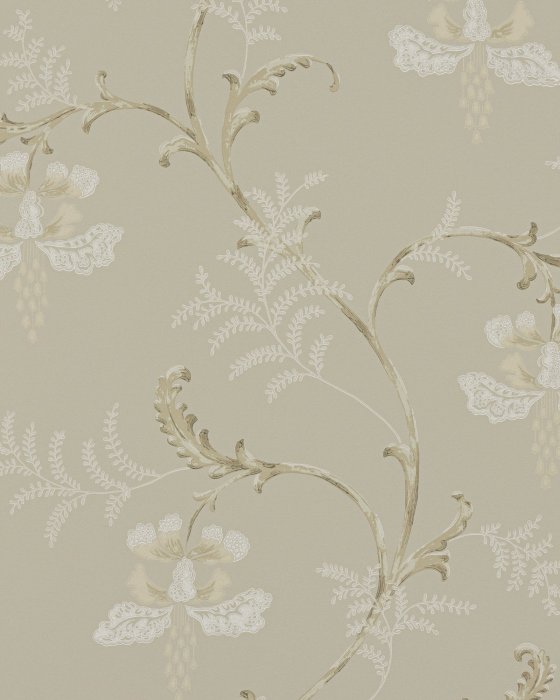 Bellflower Silver – Tapete von Colefax and Fowler