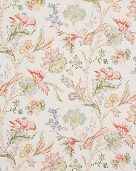 Belvedere Pink/Green – Tapete von Colefax and Fowler