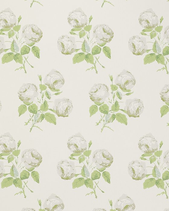 Bowood Silver/Leaf – Tapete von Colefax and Fowler
