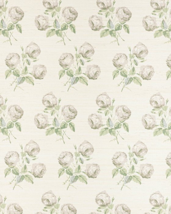 Bowood Sisal Silver Leaf – Tapete von Colefax and Fowler