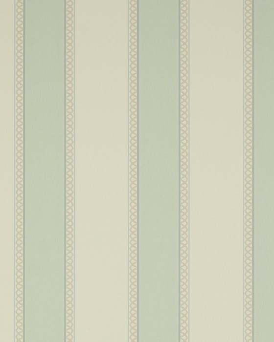 Chartworth Stripe Old Blue – Tapete von Colefax and Fowler