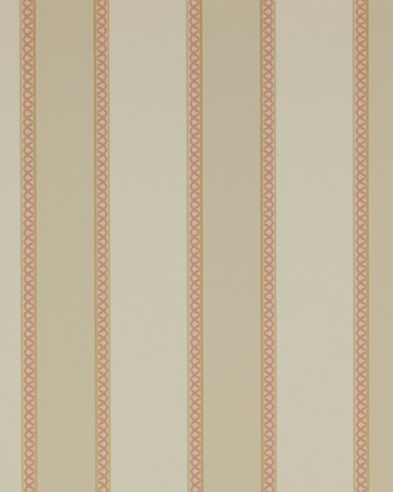 Chartworth Stripe Red – Tapete von Colefax and Fowler