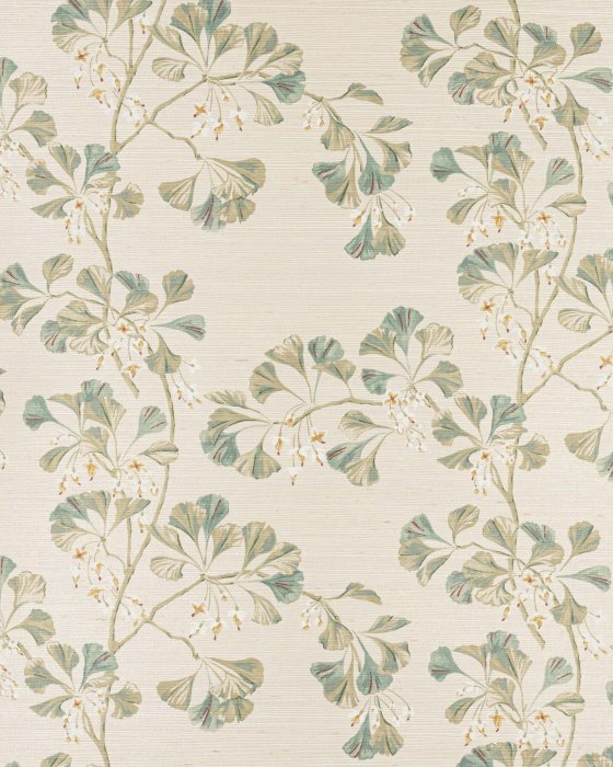 Greenacre Sisal Green – Tapete von Colefax and Fowler