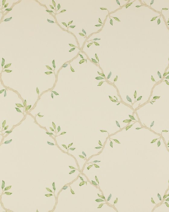 Leaf Trellis Pale Green – Tapete von Colefax and Fowler