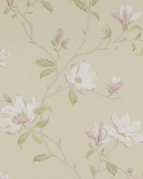 Marchwood Ivory/Green – Tapete von Colefax and Fowler