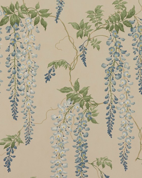 Seraphina Blue/Green – Tapete von Colefax and Fowler