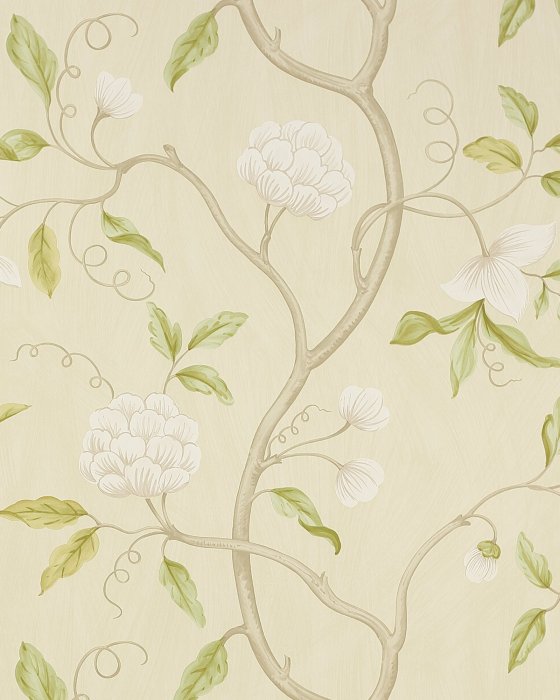 Snow Tree Ivory – Tapete von Colefax and Fowler