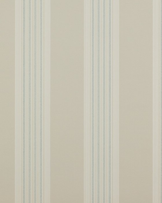 Tealby Stripe Beige/Blue – Tapete von Colefax and Fowler