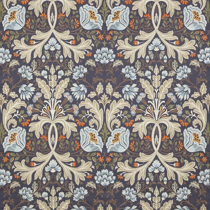 Acantha Navy – Stoff von Colefax and Fowler