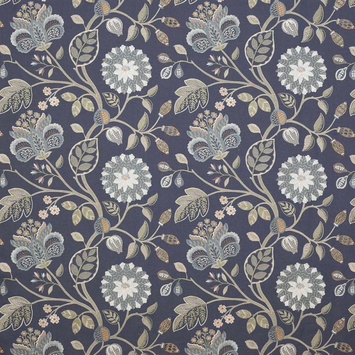 Adeline Navy – Stoff von Colefax and Fowler