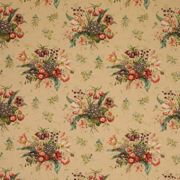 Alicia Linen von Colefax and Fowler in Pink/Sand