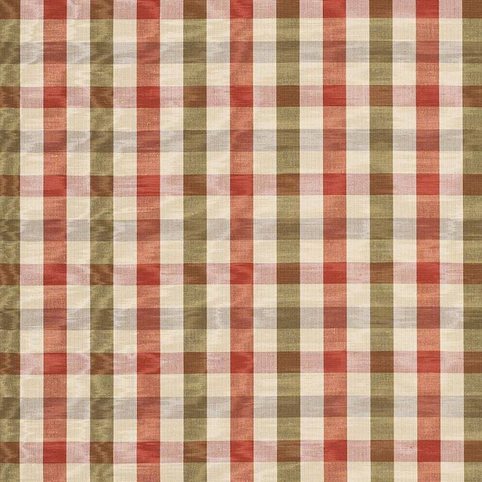 Belgrave Check von Colefax and Fowler in Tomato/Olive