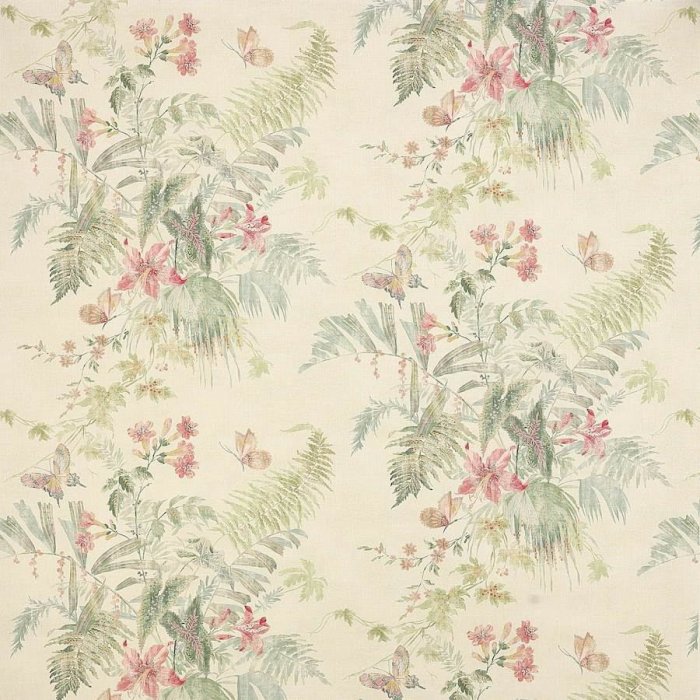 Callista Pink/Green – Stoff von Colefax and Fowler