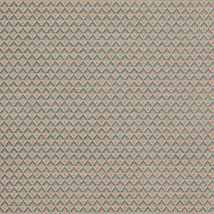 Carlotta Tomato/Teal – Stoff von Colefax and Fowler