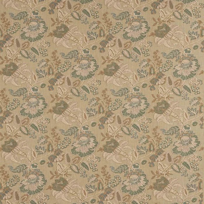Cassia Old Blue/Natural – Stoff von Colefax and Fowler