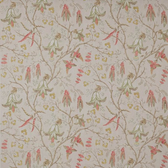 Cristabel Tomato/Green – Stoff von Colefax and Fowler