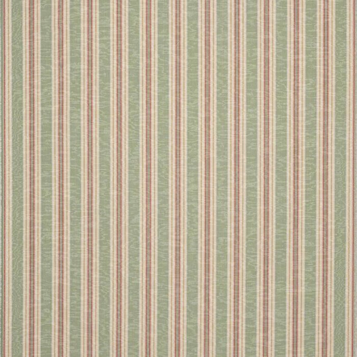 Drayton Stripe von Colefax and Fowler in Green/Red