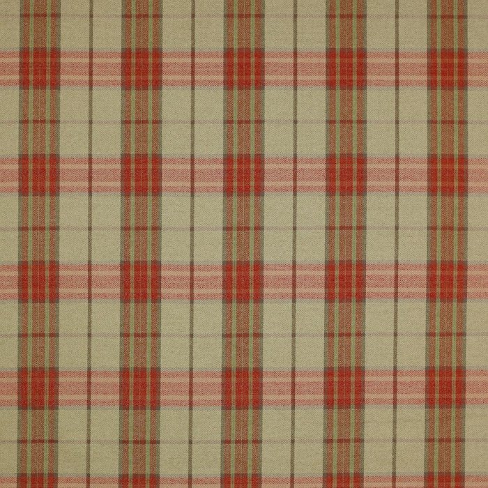 Dunmore Check von Colefax and Fowler in Tomato/Sage