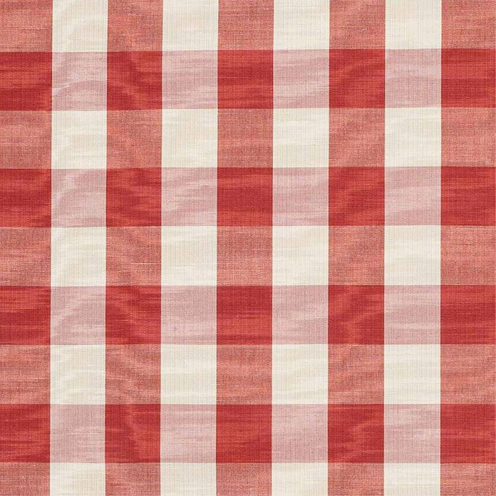 Eaton Check von Colefax and Fowler in Brick Red