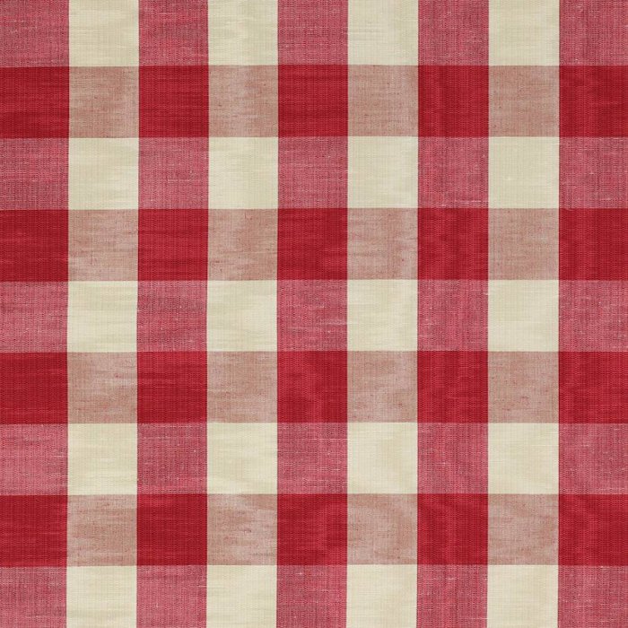 Eaton Check von Colefax and Fowler in Dark Red