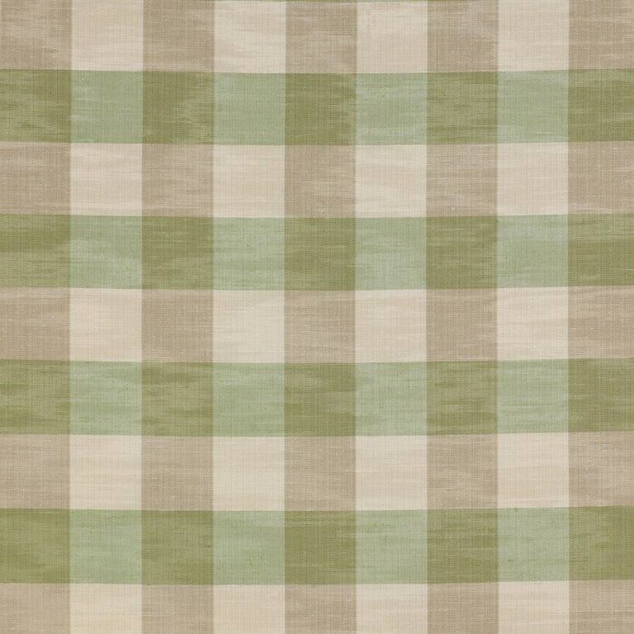 Eaton Check von Colefax and Fowler in Green/Beige