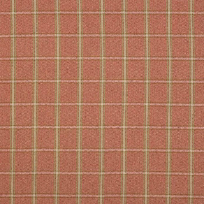 Fen Plaid Tomato – Stoff von Colefax and Fowler