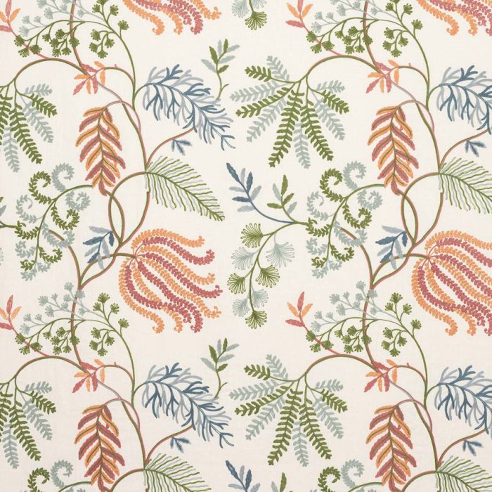 Fern Tree von Colefax and Fowler in Red/Green