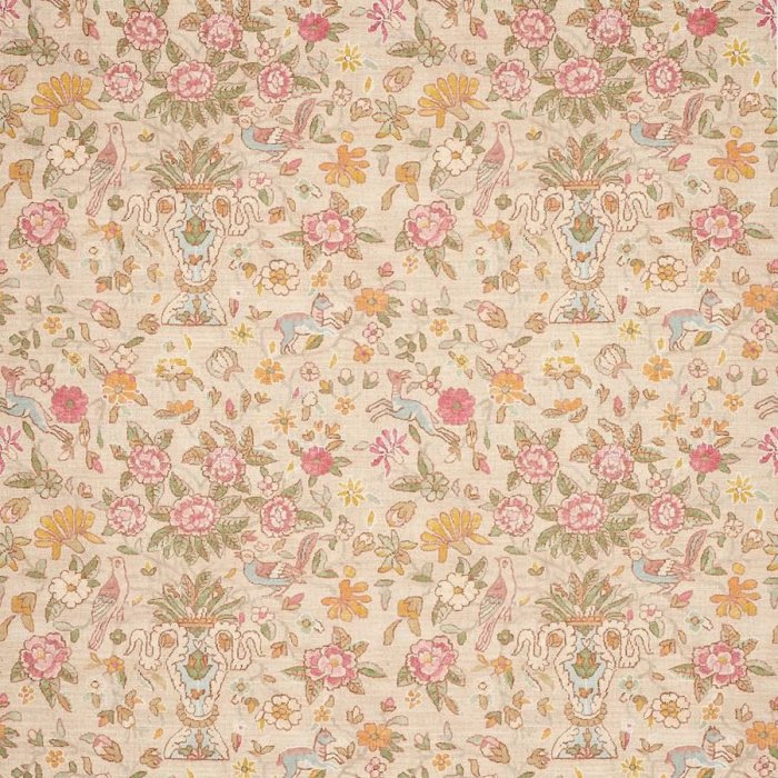 Fleury Pink/Green – Stoff von Colefax and Fowler