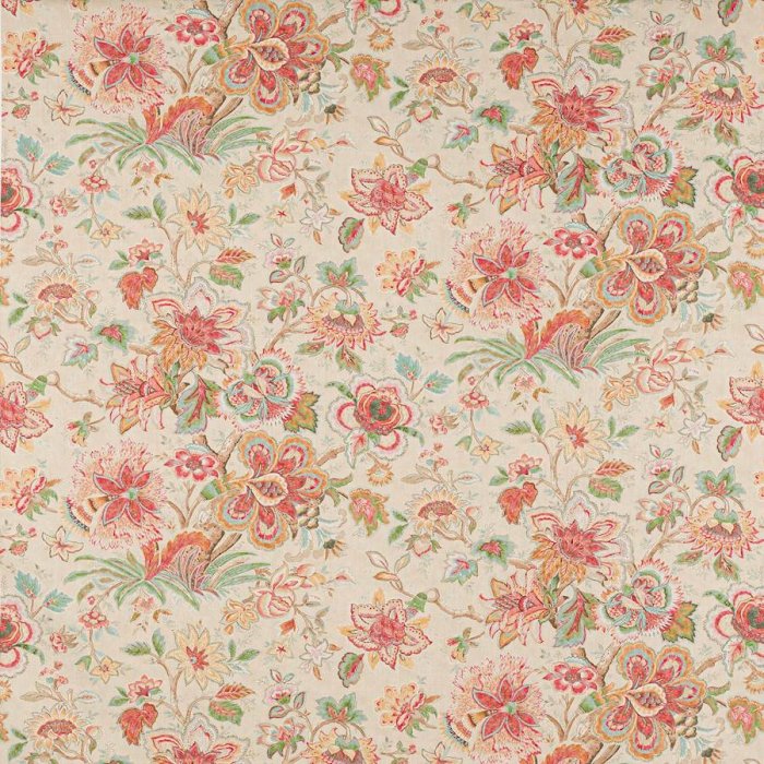 Flores von Colefax and Fowler in Tomato/Green