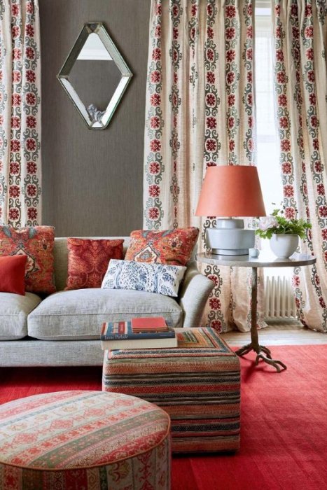 Floriana Velvet von Colefax and Fowler im Raum