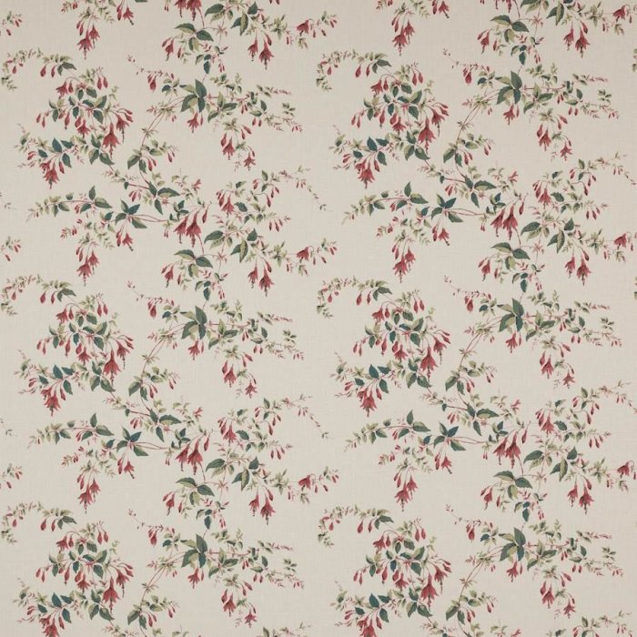 Fuchsia Red/Forest – Stoff von Colefax and Fowler